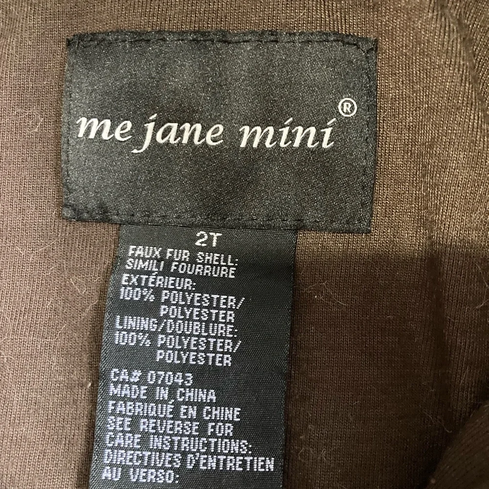 Me Jane Mini leopard print fuzzy little jacket size 2T - Picture 3 of 6